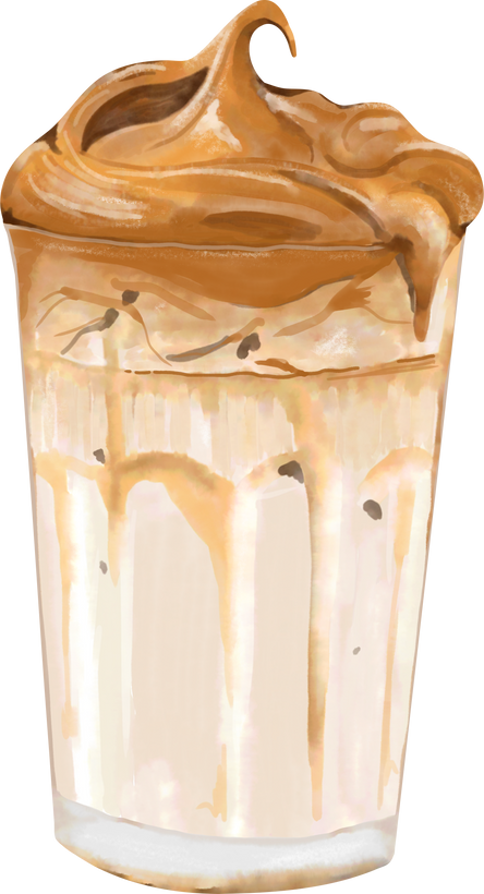 Iced dalgona coffee