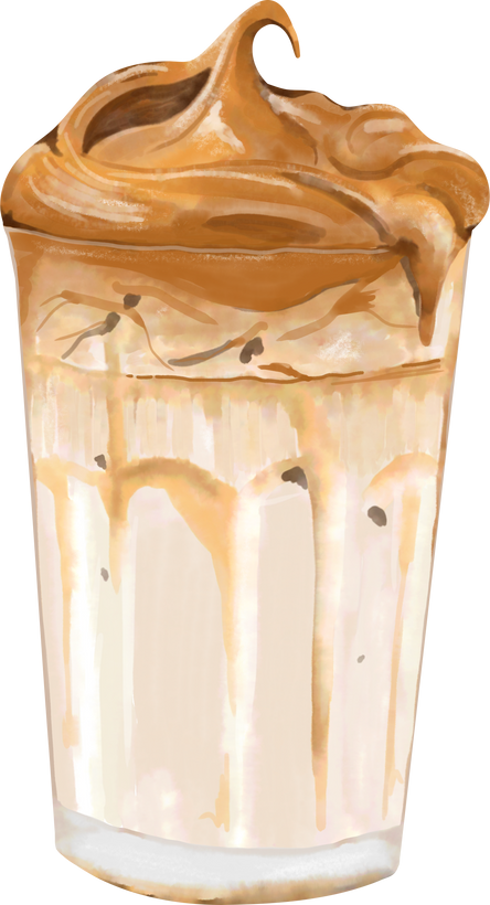 Iced dalgona coffee